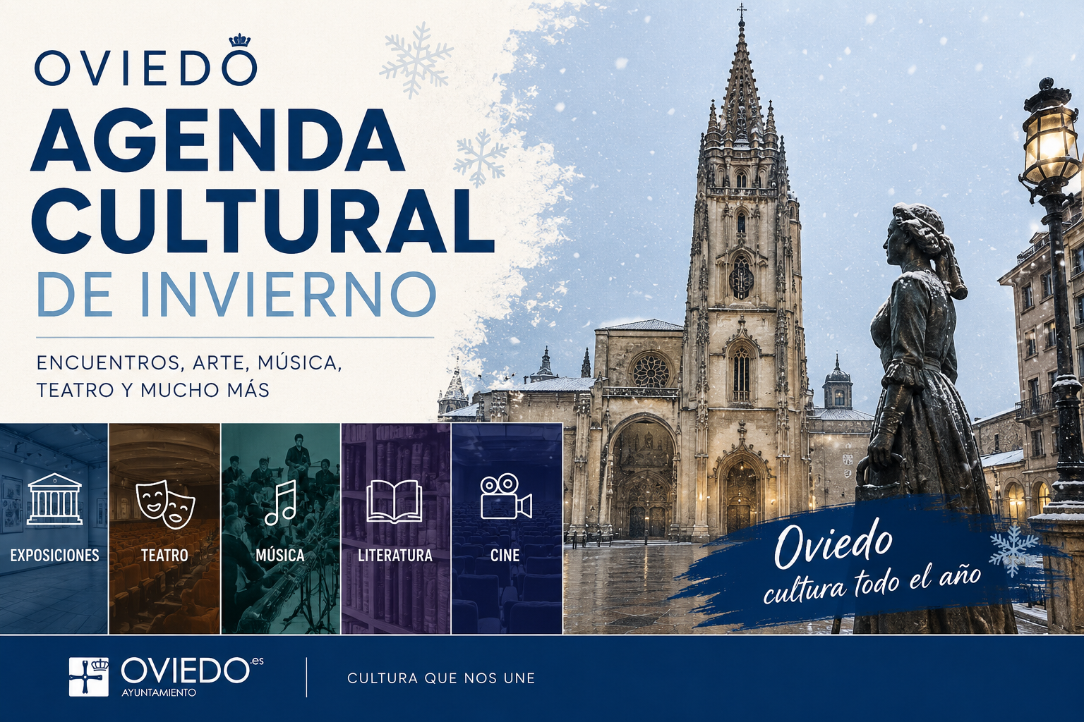 El Ayuntamiento de Oviedo anuncia agenda cultural de invierno